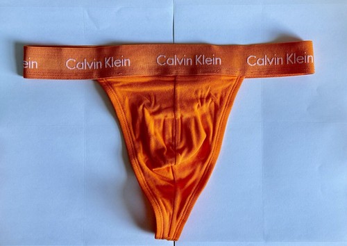 New Calvin Klein This is Love Thongs, Orange, XXL