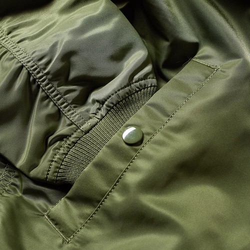 Chaqueta Alpha Industries MA-1 VF LW Verde y Camuflada Reversible Flyers USAF EE. UU. - Imagen 11 de 12