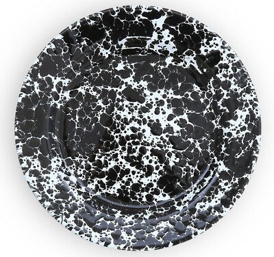 Crow Canyon Enamelware Marble Salad Dessert Plate, 8 Colors Available