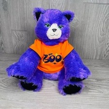 Build A Bear Plush Purple Kooky Spooky Kitty Cat Halloween 14  plush w/shirt