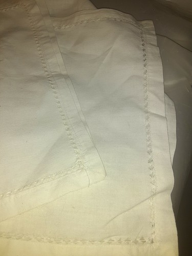 VINTAGE Handkerchief Lot of 6 STITCHED 10 X 10 WORK HAND ROLLED Embroidered - Picture 7 of 9