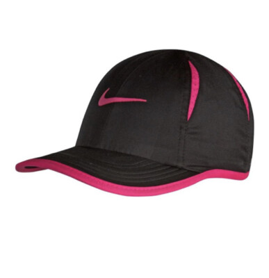 Nike Baby Infant 12-24 Months Boy Girl Dri-Fit Featherlight Cap Black Hyper  Pink