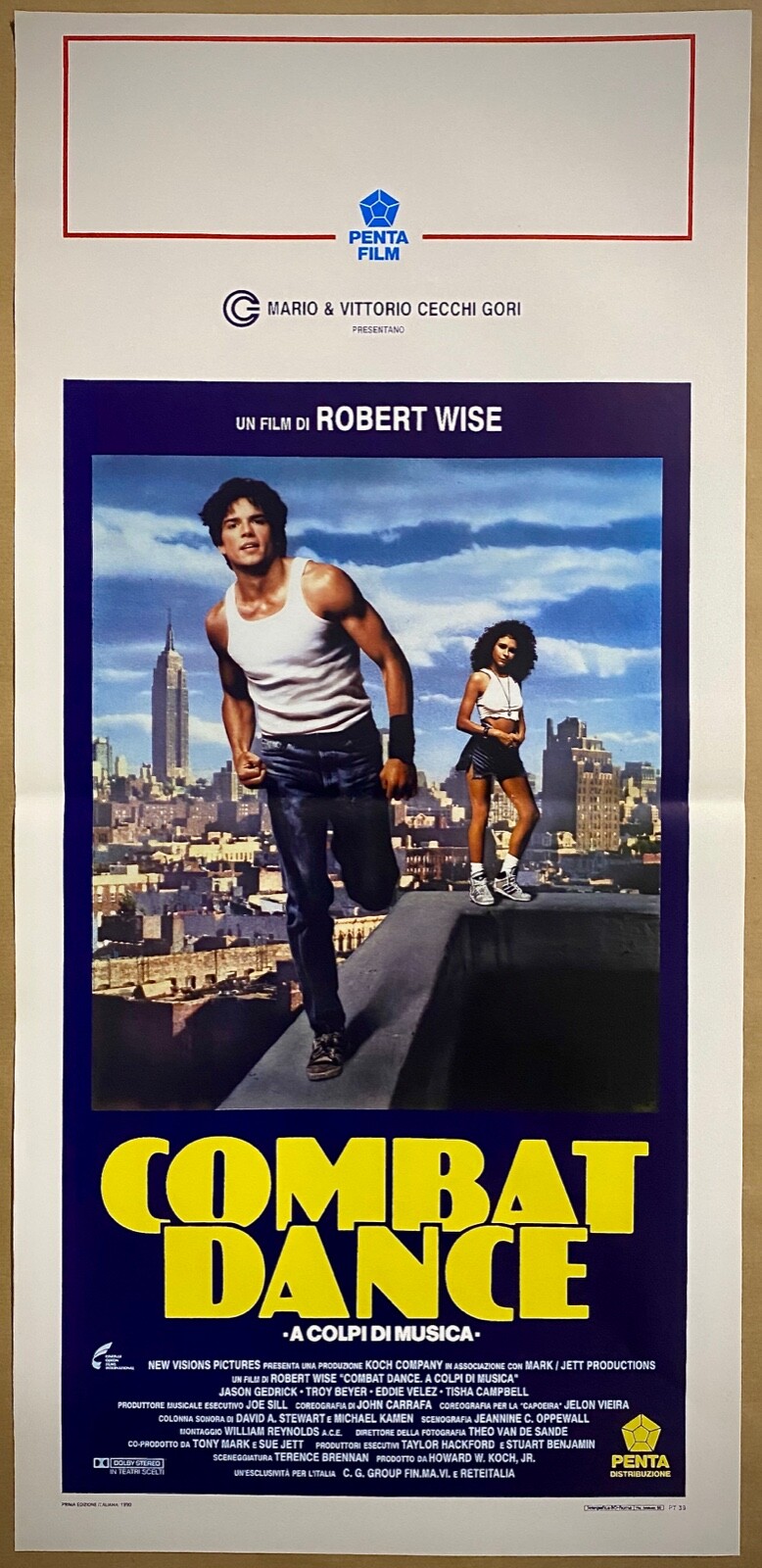 Locandina originale film Combat Dance - A colpi di musica (1989) - Regia di Robert Wise
