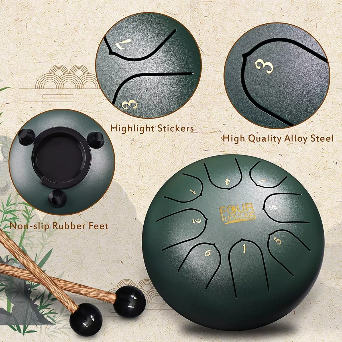 Four uncles steel tongue drum online