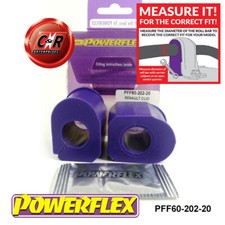 Powerflex Fr Arb IN Buchsen 20mm für Clio I + 16v & Williams 90-98 PFF60-202-20