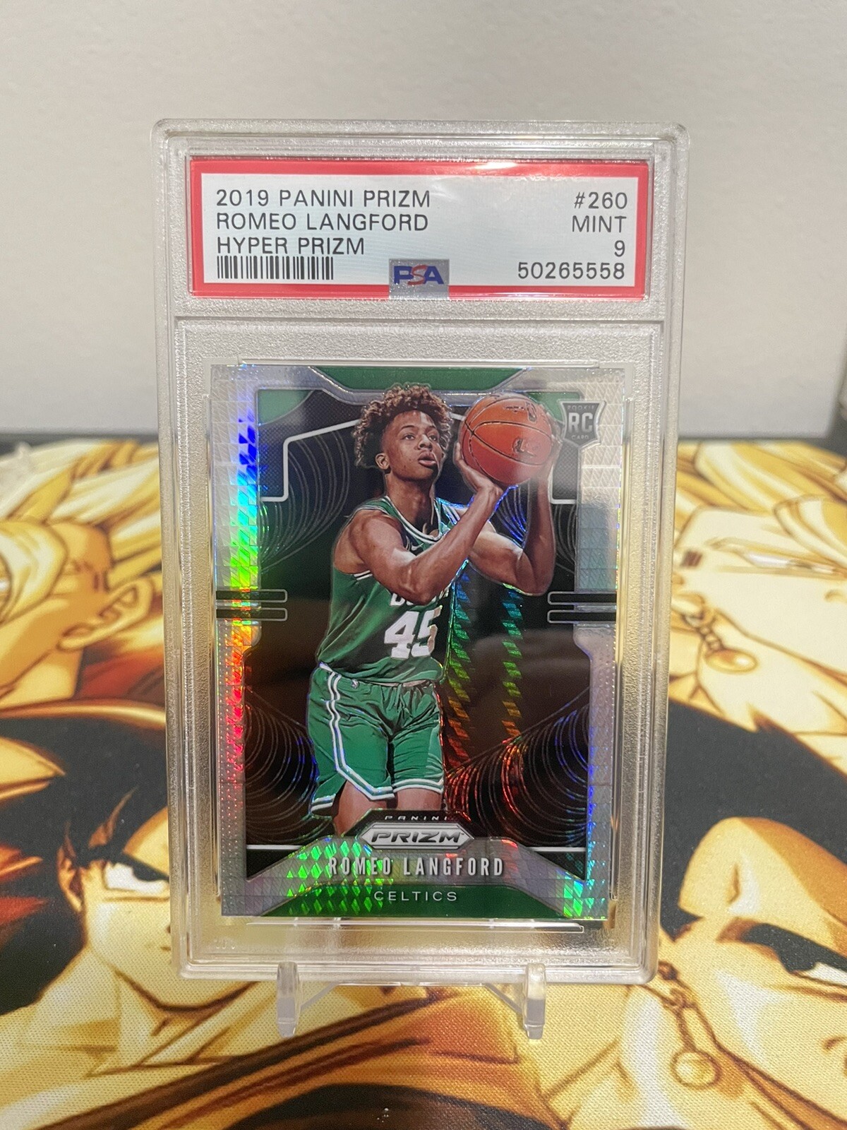 2019 Panini Prizm  Romeo Langford Hyper #260 PSA 9 MINT