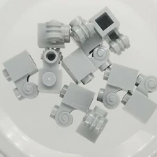 NEW LEGO | Parts - Lt Bluish Gray Mod 1x1 Ornamental Brick Scroll (20310) x10