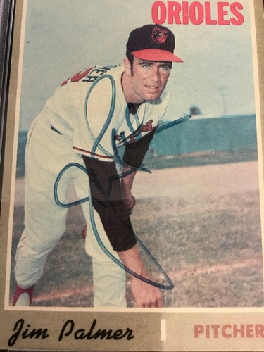 1970 TOPPS 449 JIM PALMER ORIOLES HOF SIGNED PSA/DNA AUTO - Bild 3 von 3
