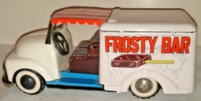 1950 CHEVROLET FROSTY BAR ICE CREAM DELIVERY TRUCK TIN FRICTION YONE NICE