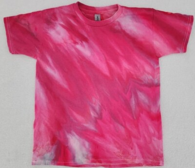Gildan Procion Ice Tie Dye T-shirt Youth Small Pinks One of a Kind Custom