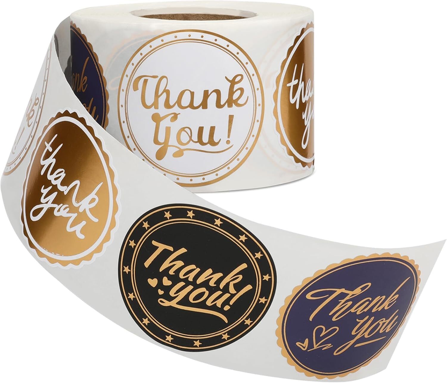 Thank You Stickers 2 inch Round, 500pcs Waterproof Thank You Stickers ...