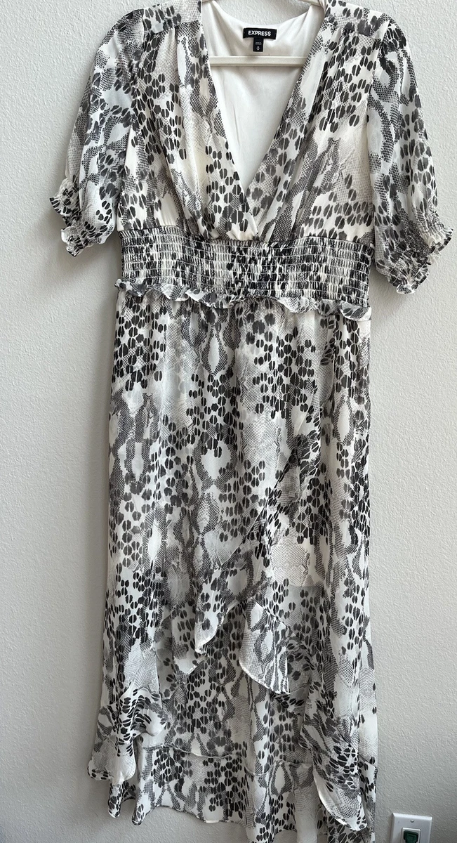 Express snakeskin best sale dress