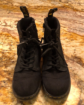 Dr. Martens Doc Combs J Combat Lace Up Boots Canvas Zip  display picture 1