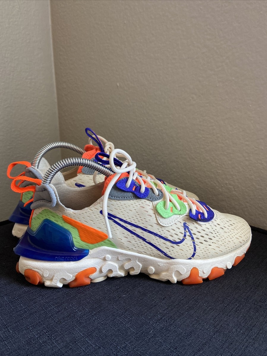 Nike D/MS/X Women's Size 7.5 White/Orange/Blue/Green Running Shoe