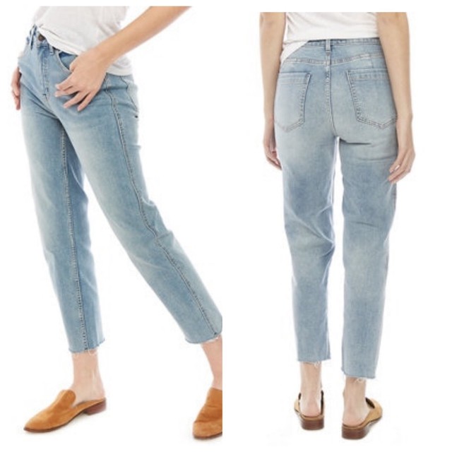 straight jeans raw hem