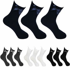 3,6,12 Paar Mädchen Damen Söckchen mit Schl...