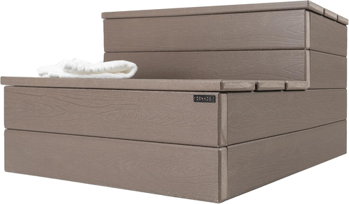 Whirlpool Stufen - Holzoptik Kunststoff Stufen - 100% Wasserdicht Spa Stufen - Braun N - Bild 12 von 12