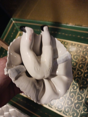 Coppia statuine vintage Lino Zampiva Italia porcellana ragazza firmate spaghetti capelli - Foto 8 di 8
