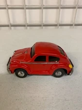 TIN TOY - FRACTION POWERED - VOLKSWAGON BEETLE - RED - NEW! - #G