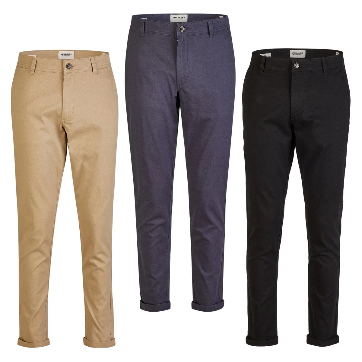 KJDWJKJRF Pantaloni Cargo Da Uomo, In Vita Elasticizzata, Pantaloni Chino, Elasticizzati - Foto 12