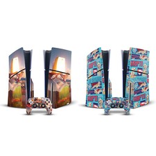DC LEAGUE OF SUPER PETS GRAPHICS VINYL SKIN DECAL FOR SONY PS5 SLIM DISC BUNDLE