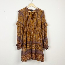 House Of Harlow Tiered Boho Mini Dress Size Medium