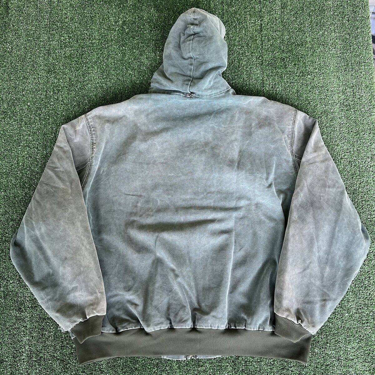 VTG 90s Mens Carhartt Faded Distressed Aspen Green JQ294 3XL VTG 90s Mens Carhartt Faded Distressed Aspen Green JQ294 3XL