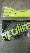 ZIPALINE ~ CHARTING/DRAFTING TAPE ~ BLK ~ MATTE 1/4  X 324  ~ #G-339-M ~ NEW  