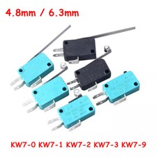 Interruptor de límite micro pin de 4,8 mm 6,3 mm SPDT microinterruptor rodillo palanca brazo actuador