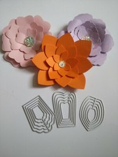 15 piece petal flower die set foamiran metal cutting die cutter UK fast post