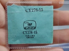 Germanow-Simon Mach (GS) CY276-15 Watch Crystal 13.0x10.2 NOS Part Gruen