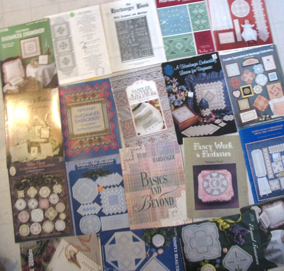 19 HARDANGER PATTERN PROJECT BOOKS. lot of 19 - Image 2 of 4