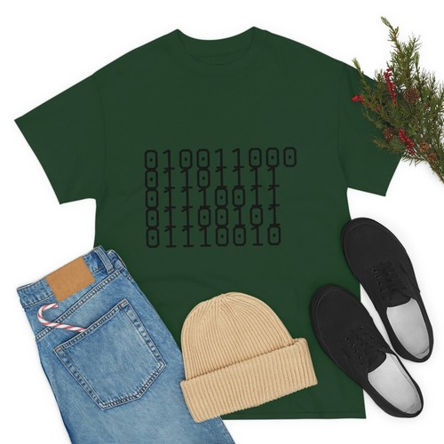 Unisex Heavy Cotton Tee Binary for LOSER and Loser on back of shirt - Bild 72 von 145