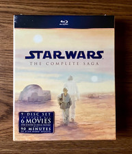 NEW Star Wars Complete Saga I-VI Blu-ray 9 Disc 2011 Skywalker trilogy prequel