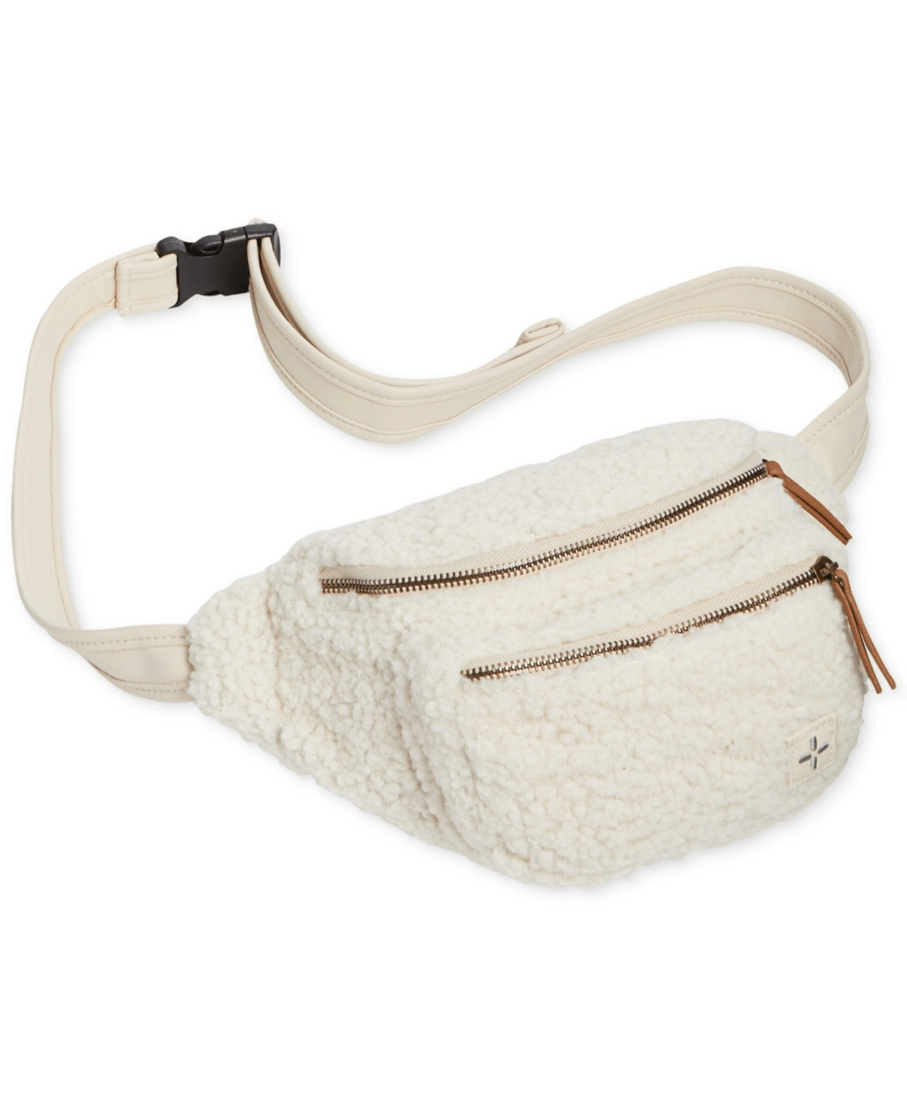 Sun + Stone Kieran Fleece Waist Pack Belt Bag White