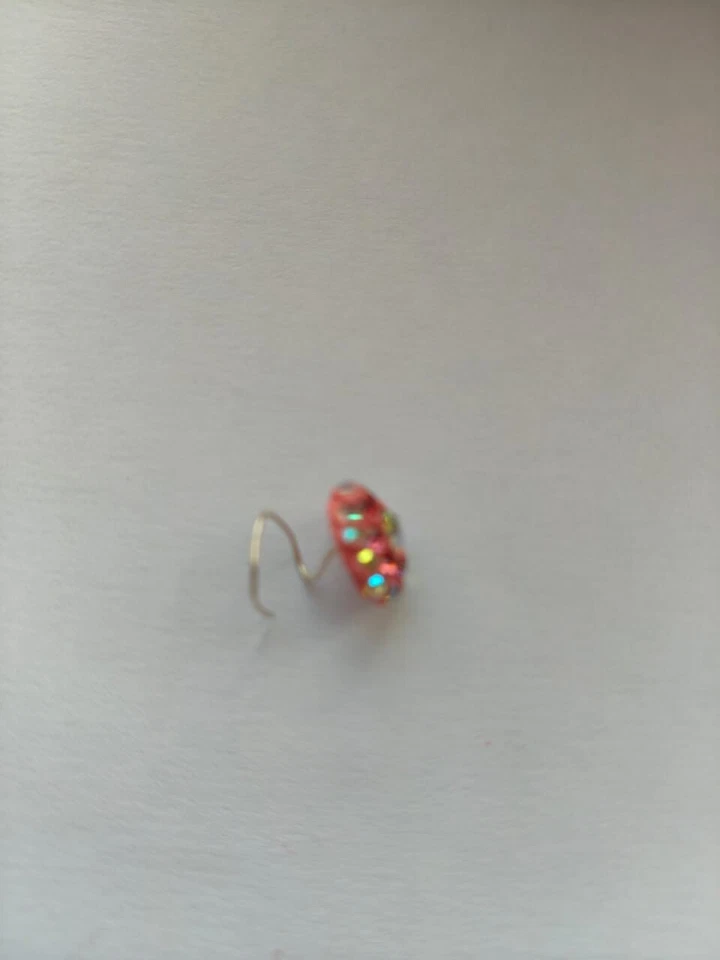 Piercing Lakh de latón plateado para nariz con pasador trasero de corcho joyería india Foto 2 de 4