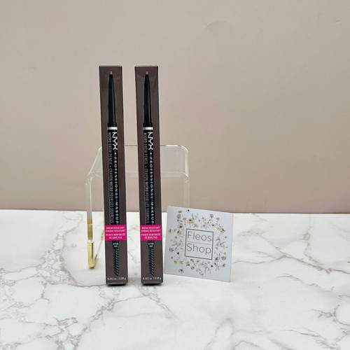 NYX Micro Brow Pencil Eyebrow Pencil Cool Ash Brown 2-pack - Fullsize & Sealed - 第 1/3 張圖片