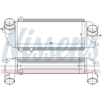 Ladeluftkühler luftgekühlt Aluminium passend für KIA Sorento II XM DM