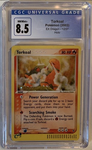 Torkoal graded CGC 8.5 for sale on eBay