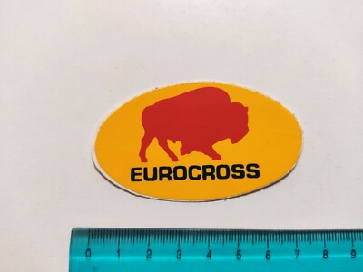 VINTAGE 80s ORIGINAL EUROCROSS STICKER STICKER STICKER STICKER STICKER
