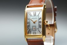 Orologio unisex romano HAMILTON Ardmore 6268 quarzo piccolo secondo oro 23 mm