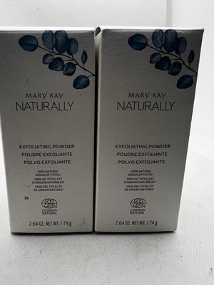 MARY KAY NATURALLY EXFOLIATING POWDER 2.64 OZ BOXED (LOT OF 2) NEW IN BOX