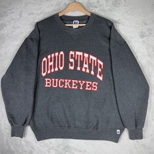 VTG Ohio State Buckeyes Sweatshirt Men  s XL Gray Russell Athletic 90s USA