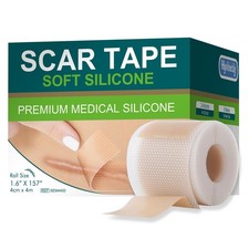 Medical Grade Silicone Scar Tape for Surgical Scars 1.6" x 157" - 4M Profes...