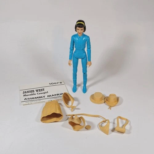 Vintage 1965 Marx Janice West Action Figure with Accessories