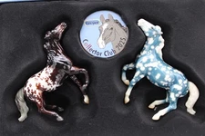 Breyer Horses 2025 Deluxe Collector Club NIB Glossy Blue Florentine Darius Set