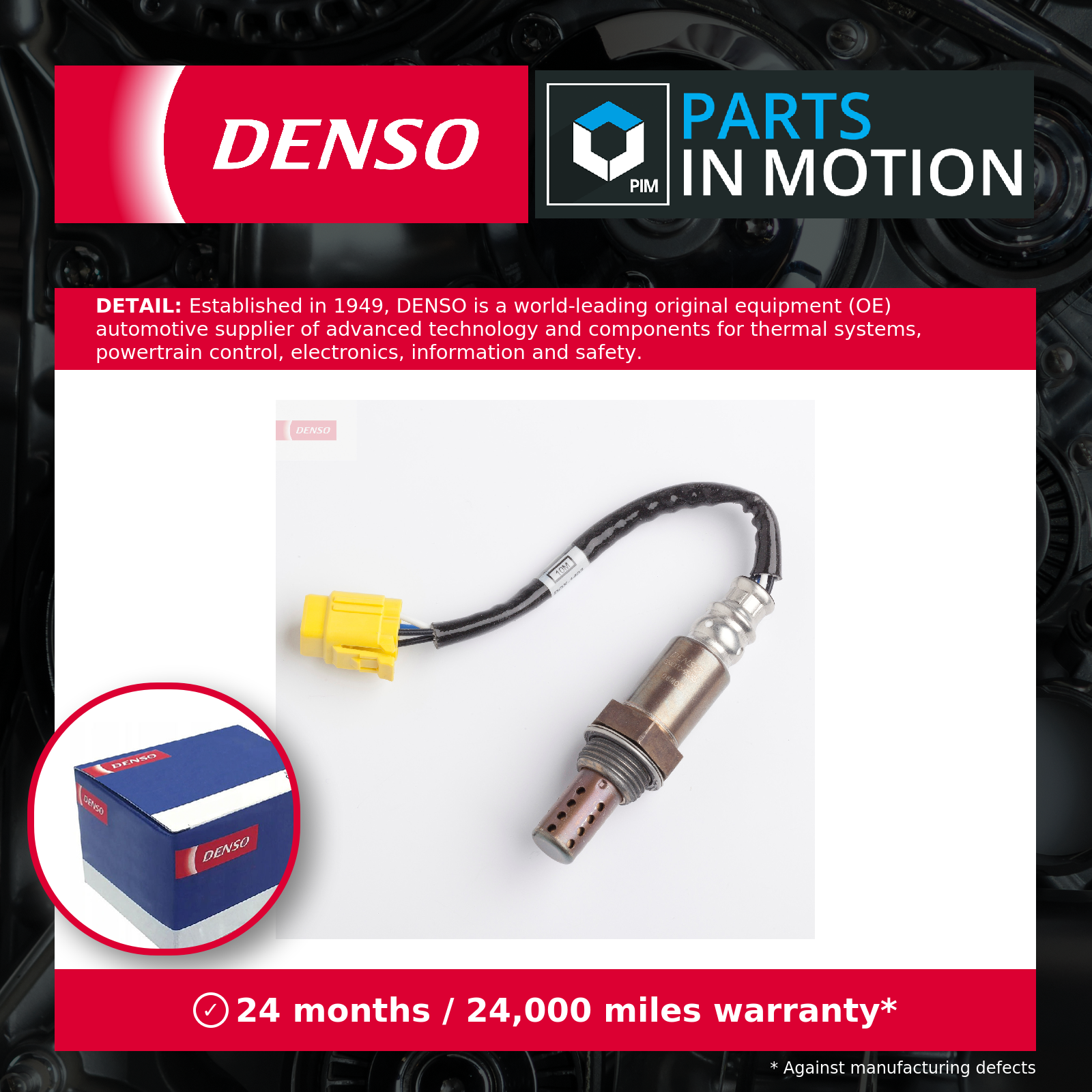 Lambda Sensor DOX-1403 Denso Oxygen 8946597408 Genuine Top Quality Guaranteed