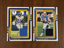 (2) 2025 Panini Donruss Threads Card Lot Justin Herbert & Kyren Williams