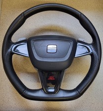 SEAT IBIZA BOCONEGRA FLAT BOTTOM STEERING WHEEL (DSG) 2008-2012