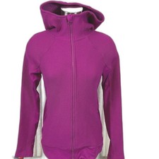 Under Armour ColdGear Infrared fitted knit full-zip hooded jacket fuchsia S